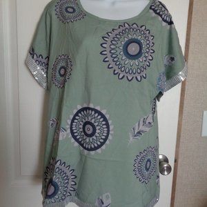 Top With A Little Sparkle SZ M NWOT